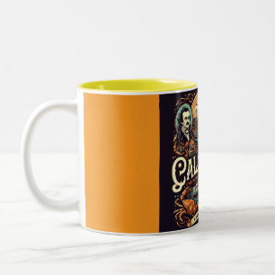 Historic Harbour, Hungry Hearts, & Haunting Tales Two-Tone Coffee Mug