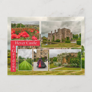 Historic Hever Castle & Gardens Kent Scenic Postcard