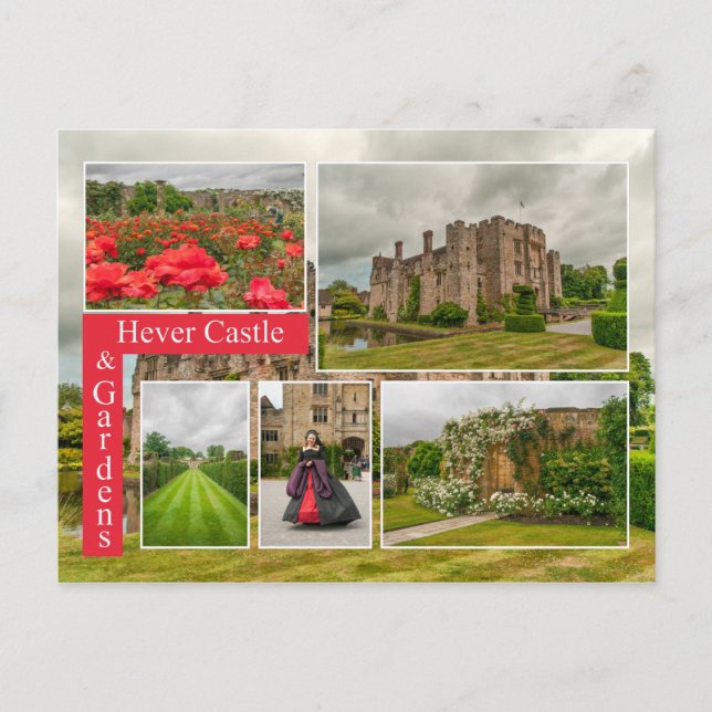 Historic Hever Castle & Gardens Kent Scenic Postcard (Front)