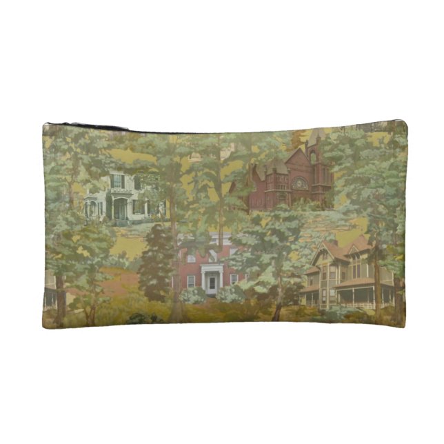Historic Homer Landmarks Design Cosmetic Bag (Back)