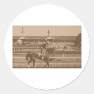 Historic Horse Racing Classic Round Sticker