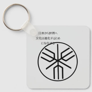 Historic Japanese Archipelago Emblem Key Ring