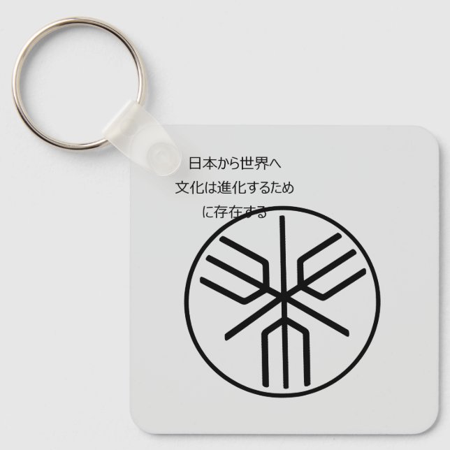 Historic Japanese Archipelago Emblem Key Ring (Front)