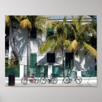 Historic Key West Florida on Canvas poster