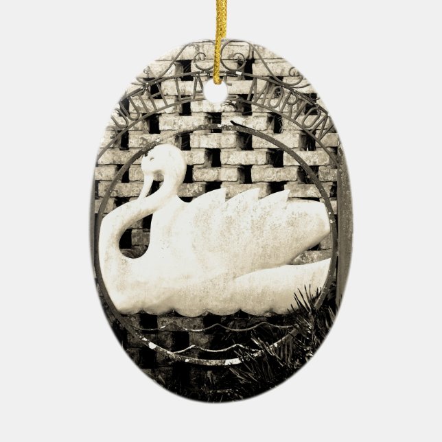 Historic Lake Morton Ceramic Tree Decoration (Front)