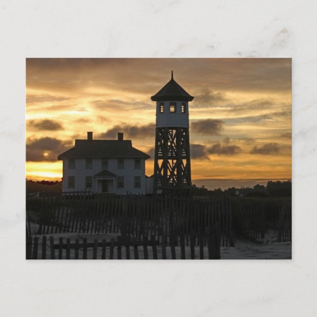 Historic Life Saving Station #166 Postcard (Front)