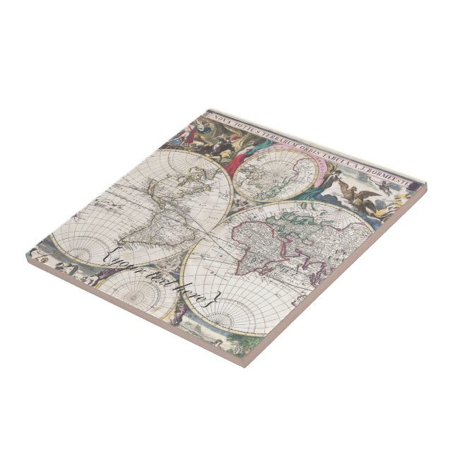 Historic Map - Nova Totius Terrarum Orbis Tabula Tile (Side)