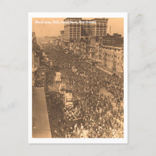 Historic Mardi Gras New Orleans 1925 photo Postcard