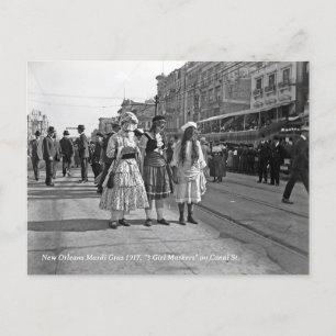 Historic Mardi Gras New Orleans Photo Postcard
