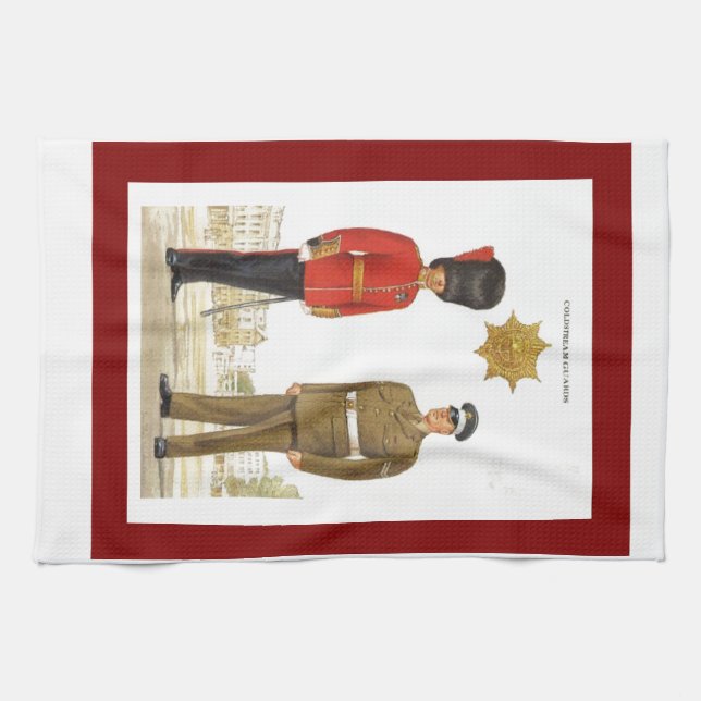Historic military Uniforms, Coldstream Guards Tea Towel (Horizontal)