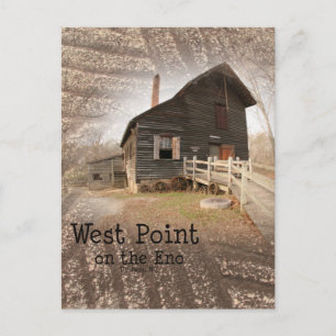 Historic Mill at West Point on the Eno River Postcard