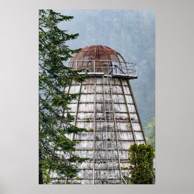 Historic Mill Wigwam Burner near Florence, Oregon Poster (Front)