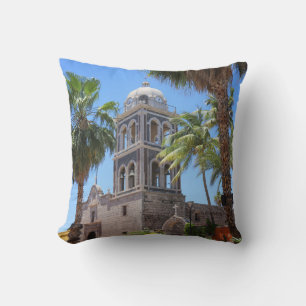 Historic Mission in Loreto, BCS Mexico Cushion