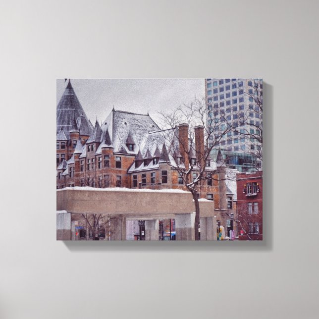 Historic Montreal Fine Art Canvas Print (Front)