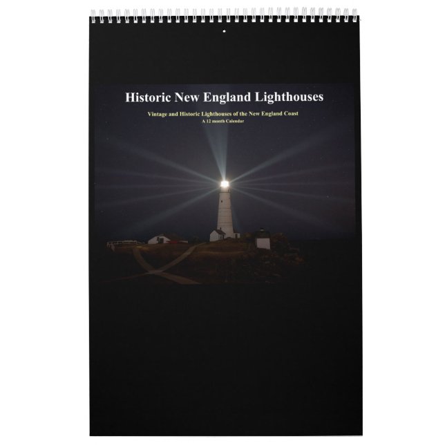 Historic New England Lighthouses Calendar (Cover)