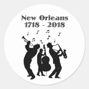 Historic New Orleans Tricentennial Classic Round Sticker