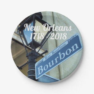 Historic New Orleans Tricentennial Paper Plate