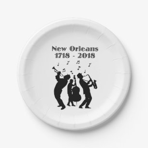 Historic New Orleans Tricentennial Paper Plate