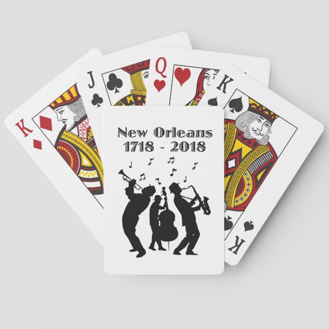 Historic New Orleans Tricentennial Playing Cards (Back)