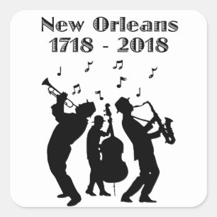 Historic New Orleans Tricentennial Square Sticker