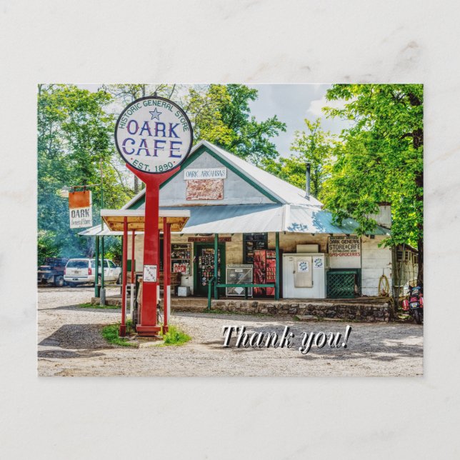Historic Oark General Store Thank You Postcard (Front)