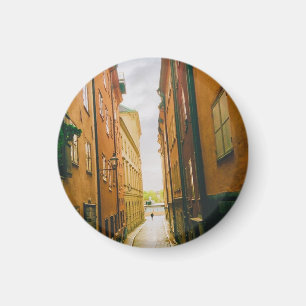 Historic old town, Gamla Stan, Stockholm, Sweden Magnet