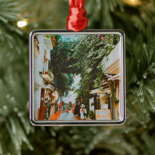 Historic old town Marbella  Metal Tree Decoration