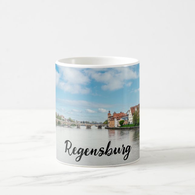 Historic old town of Regensburg, Germany Coffee Mug (Center)