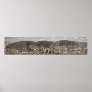 Historic Panorama of DEADWOOD South Dakota 1902 Poster