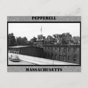 Historic Paper Mill in Pepperell Massachusetts Postcard