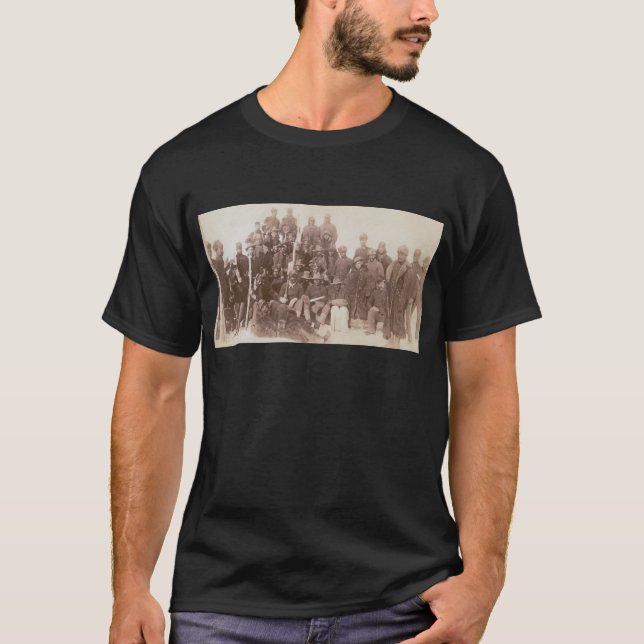 Historic photograph Buffalo Soldiers 25th Regiment T-Shirt (Front)