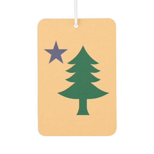 Historic Pine Tree flag - Maine Car Air Freshener (Front)