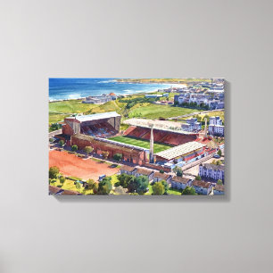 Historic Pittodrie Stadium Aberdeen Canvas Print
