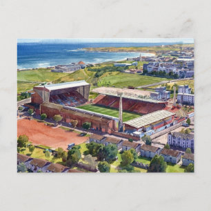 Historic Pittodrie Stadium Aberdeen Postcard