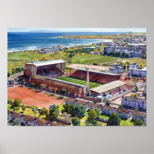 Historic Pittodrie Stadium Aberdeen Poster