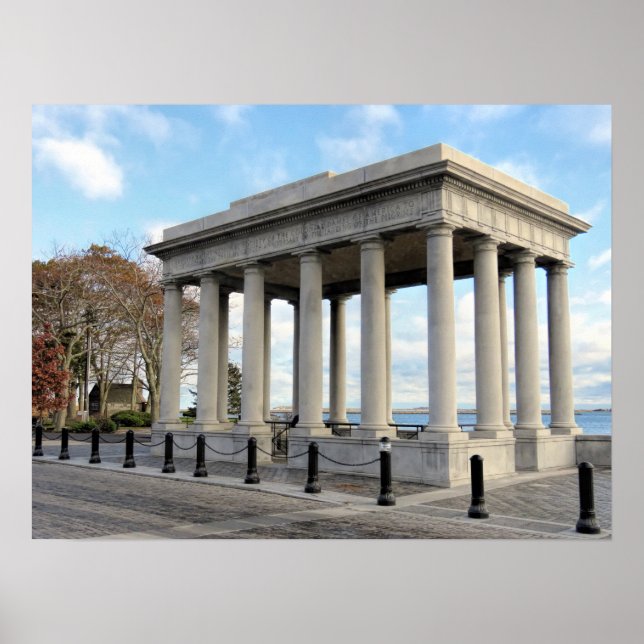 Historic Plymouth Rock canopy - print (Front)