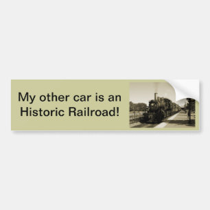 Historic Railroad Bumper Sticker