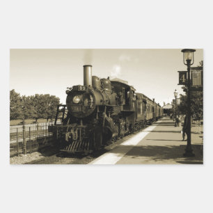 Historic Railroad Rectangular Sticker