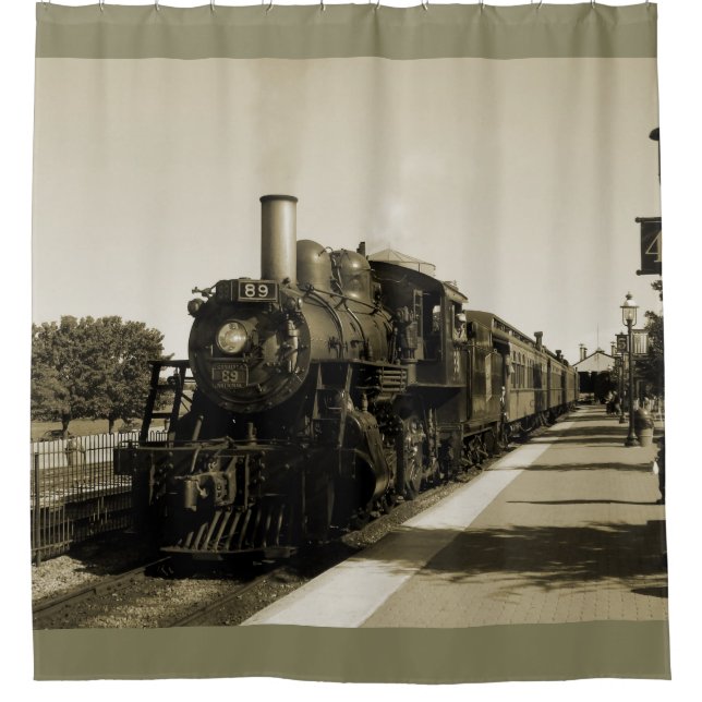 Historic Railroad Shower Curtain (Front)