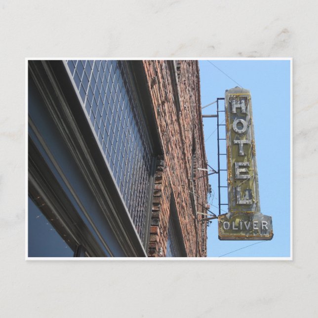 Historic Railroad Sq. Santa Rosa Ca. Postcard (Front)