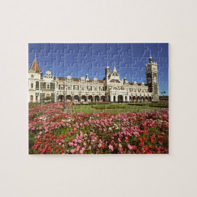 Historic Railway Station, Dunedin, New Zealand Jigsaw Puzzle (Horizontal)