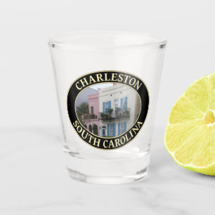 Historic Rainbow Row Homes, Charleston, SC Shot Glass