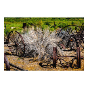 Historic Ranch Wheels Photo Print