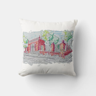 Historic Red Brick Entrance Cushion