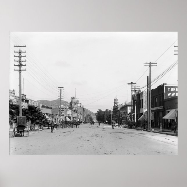 HISTORIC RIVERSIDE, CALIFORNIA c. 1900 Poster (Front)
