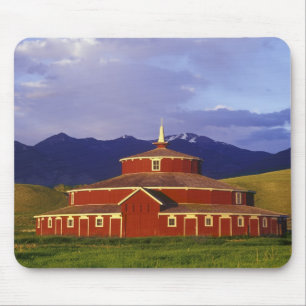 Historic Round Barn at Twin Bridges Montana Mouse Mat