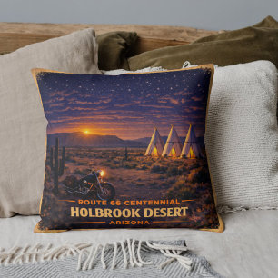 Historic Route 66 Centennial 1926-2026 Double Side Cushion