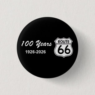 Historic Route 66 Centennial 3 Cm Round Badge