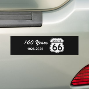 Historic Route 66 Centennial Bumper Sticker