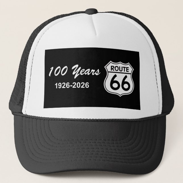 Historic Route 66 Centennial Trucker Hat (Front)